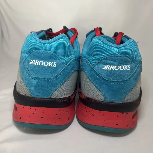 Brooks Heritage City Regent Sneakers Running Shoes Blue Red Black Mens Size 11