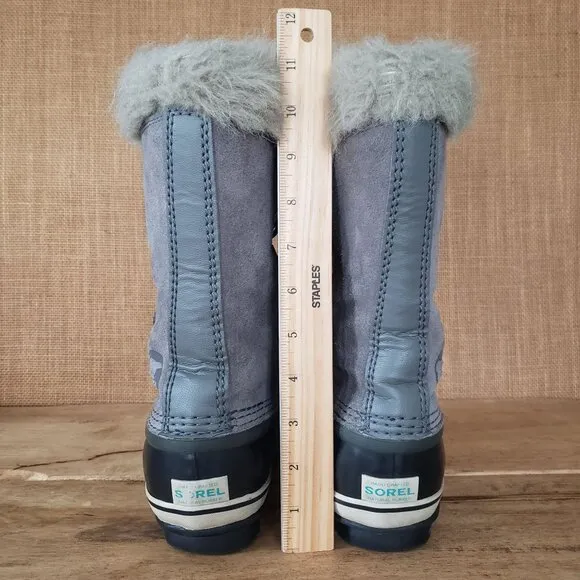 SOREL Big Kid Size 3 Joan of Arctic Waterproof Insulated Grey Winter Snow Boot